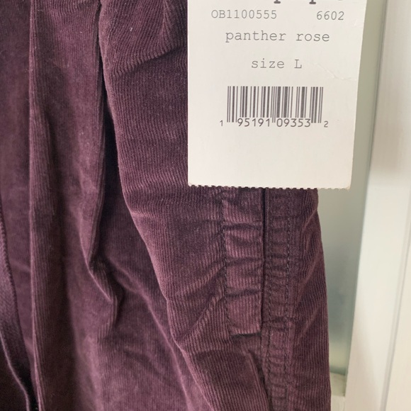 Free people corduroy pants. Plum coloured size large. NWT. - Picture 5 of 7